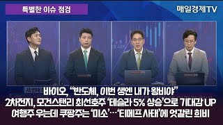 [특별한 이슈 점검] 스치면 상한가/ 상한가/ 특별한 이슈 점검 / 이가람 MBN골드매니저 / 조기준 MBN골드매니저 / 김흥태 MBN골드매니저 / 매일경제TV