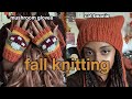 🍂 🧶 Fall Knit Accessories | Cat Beanie •⩊•, 🍄  Mushroom Fingerless Gloves | Tutorial