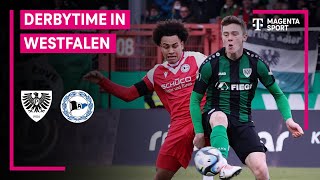 SC Preußen Münster - DSC Arminia Bielefeld, Highlights mit Live-Kommentar | 3. Liga | MAGENTA SPORT