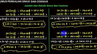 RUMUS PERKALIAN SINUS DAN COSINUS