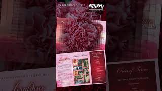 Jeraldine Anderson Funeral Program-Large trifold