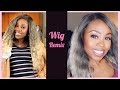 Wig Remix | How to dye your Synthetic Wig Gray | Under $10!!