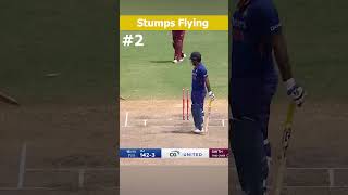 Stumps Flying Deliveries In Cricket 🔥