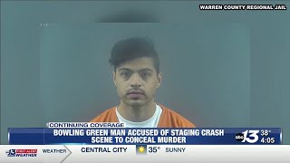 Bowling Green man charged with murder, allegedly staging fatal crash