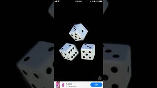 Virtual Dice app on iPhone - overview