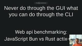 Web api benchmarking: JavaScript Bun runtime vs Rust actix-web