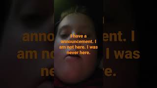 announcement.