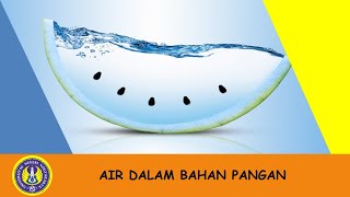 Air dalam Bahan Pangan