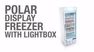 Polar Upright Display Freezer 412Ltr White (GH506)