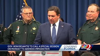 Florida Gov. DeSantis calls special legislative session on immigration