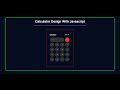 Create Amazing Design Calculator Project Using HTML CSS JavaScript Tutorial