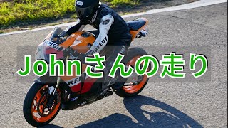 イケメン、いいパパ、いいライダー。ジョンさんの本庄サーキット