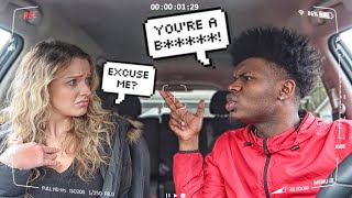 Calling My GIRLFRIEND The "B" WORD To See Her Reaction... *NEVER AGAIN*