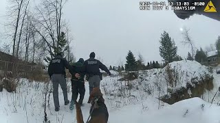 NYSP Body-Worn Camera Trooper Thornhill and Bloodhound K9 Falb track suspect