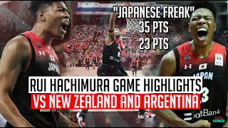 Rui Hachimura vs New Zealand/Argentina Game Highlights | FIBA World Cup Preparation