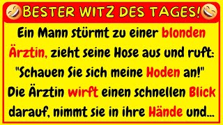 🤣 WITZ DES TAGES! Ein Mann stürzt zur blonden Ärztin mit einem Problem in seiner Unterwäsche...