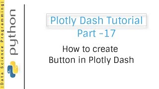 How to create Button in Plotly Dash | Plotly Dash Tutorial Part -17