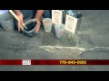 How to repair a hole in a concrete floor with Quick-Repair 15