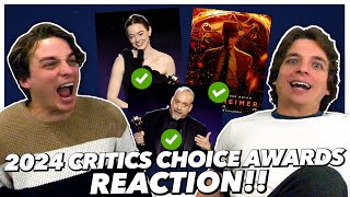2024 Critics Choice Awards Reaction!!