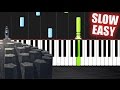Imagine Dragons - Radioactive - SLOW EASY Piano Tutorial by PlutaX