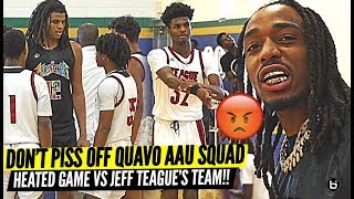 DON'T PISS OFF QUAVO!! TEAM HUNCHO 15U HEATED COMEBACK VS NBA JEFF TEAGUE AAU SQUAD!