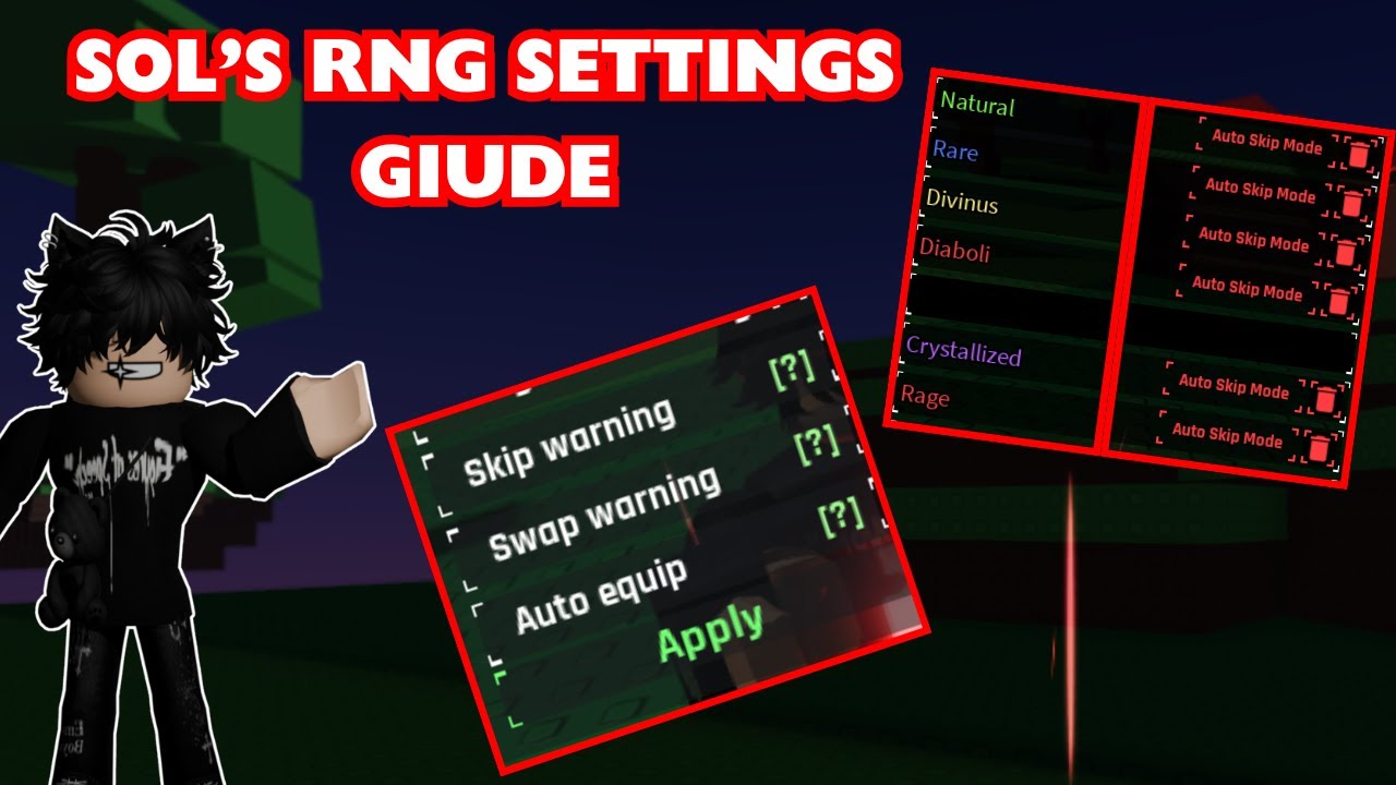 Sols RNG Setting Guide - Best Settings For New Players - YouTube