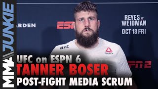 UFC Boston: Tanner Boser full post-fight media scrum