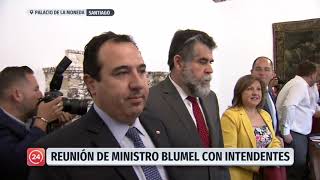 Ministro Blumel se reunió por primera vez con los intendentes | 24 Horas TVN Chile