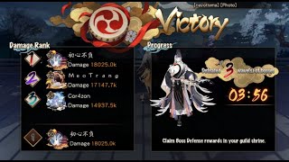 [Onmyoji Global] Boss Defense with Fukengaku meta | 11m Damage in Tesso stage