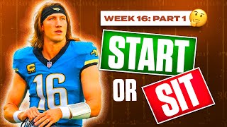 Week 16 Start Sit Advice (Part 1) | MUST-Start Players & Big Names to AVOID | 2025 Fantasy Football