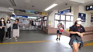 【西新井駅】⑤⑥番線、梅島より先頭～東武大師線改札口付近