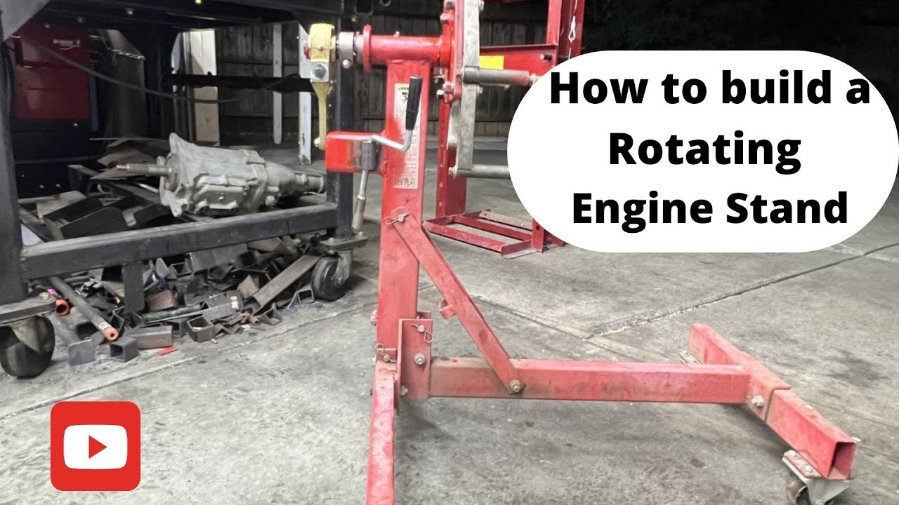 How To Build A Rotating Engine Stand - YouTube