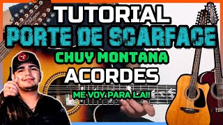 Porte de Scarface 😈 Chuy Montana - Tutorial Guitarra - Acordes 🎸