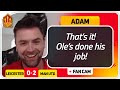 ADAM! OLE AT THE WHEEL! LEICESTER 0-2 MANCHESTER UNITED Fan Cam