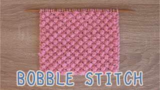 ENG┃棒針┃ポコポコがかわいいBOBBLE STITCH の編み方😀😀😀┃How to knit bobble stitch.