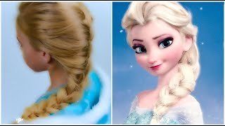 Frozen Elsa's Braid ❆Halloween Look ❆ Quick and Easy hairstyle for little pricess #41