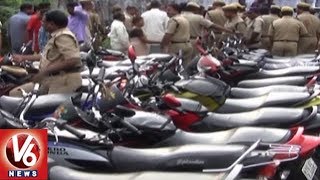 Peddapalli Police Conducts Cordon Search Operation In Godavarikhani, Seizes 26 Vehicles | V6 News