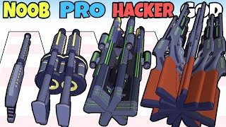 Gun Clans Funny Gameplay ASMR Game NOOB vs PRO vs HACKER vs GOD