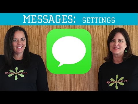 iPhone / iPad Messages - Settings iPhone / iPad Messages - Settings