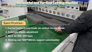Automatic Horizontal & Vertical Foam Slitting Machine | Precision Cutting XPE & EPE Foam