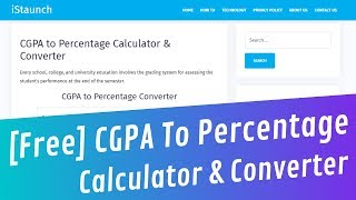 CGPA to Percentage Calculator \u0026 Converter – How to Convert CGPA to Percentage