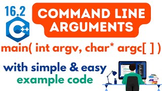 Command Line Arguments in C++ | Explained with Live Code Example | CS 201 Short Lecture 16.2