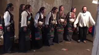 126 དིང་རིའི་སྒོར་གཞས་ངར་མ།  Tibetan tradition classic dance at ( dhingre)