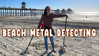 Beach Metal Detecting | Christine Uses the Vanquish 540 in the Wet Sand