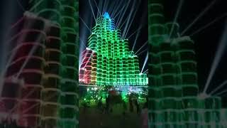 chaipat burj Khalifa durga puja pandal 2022 light show.