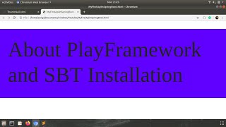 About play framework in Java (Spring vs Play) And SBT installation.
