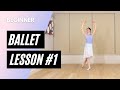 Beginner Ballet Class 1 ||  Online Ballet Lesson