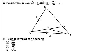 2019 GCE Math Paper 2 - Vector Geometry