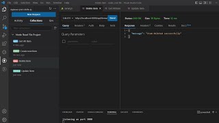 Request Collection in Thunder Client VScode Extension