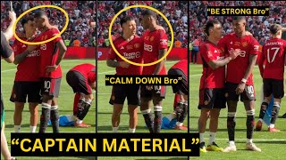 Lisandro Martinez show his Leadership quality to console RASHFORD when Crying as fans Mock him